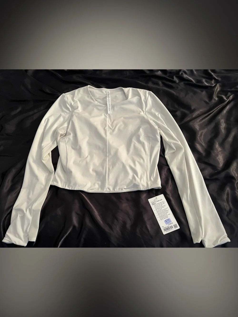 NWT $108 Lululemon Tight-Fit Lined Long-Sleeve Shirt Bone
